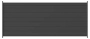 Pannello di recinzione in alluminio grigio GARDENGATE Panello Lima L 200 x H 98.6 cm, spessore 50 mm