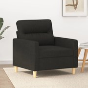 Poltrona nera 60 cm in tessuto