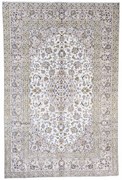 Kashan Tappeto 190x290 Beige (Iran) Annodato A Mano