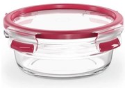 Tefal - Contenitore per alimenti 0,6 l MSEAL GLASS rosso/vetro