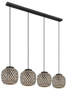 Globo 15766-4H - Lampadario a sospensione con filo COLLY 4xE27/15W/230V