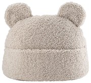 Cuscino per divano da bambini marrone chiaro con rivestimento in bouclé Teddy Pouch – Wigiwama