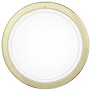 Plafoniera Contemporanea Planet 1 Acciaio Ottone 1 Luce E27
