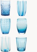 Set di 6 bicchieri fatti a mano Melting Pot