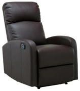 Poltrona relax in similpelle Marrone - ISAO
