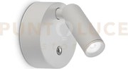 Bean applique a parete con interruttore tattile led 3000k 3w 200 l...