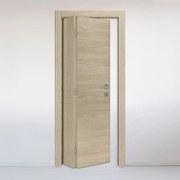 Porta pieghevole a libro asimmetrica Oxford rovere L 90 x H 210 cm sinistra