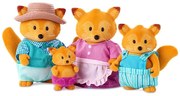 Li'l Woodzeez - Set di miniature TIPPYTAIL famiglia di volpi