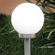 Lampione da giardino, Nisia H 50 cm, argento, IP44 EGLO