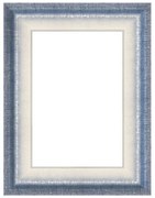 Cornice40x50 cm in legno azzurro opaco Tamara