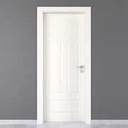 Porta battente Coconut Groove bianco L 60 x H 210 cm sinistra