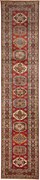 Kazak Tappeto 80x400 Rosso (Pakistan) Annodato A Mano