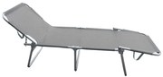 brandina pieghevole prendisole in alluminio colore casuale cm 190 x 58 x 40 h