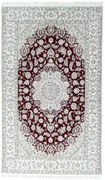 Nain Tappeto 150 x 240 Rosso (Iran) Annodato A Mano