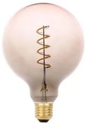 Lampadina LED FILAMENT SPIRAL G125 E27/4W/230V 2000K grigio/rosa