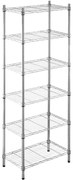 Scaffale in kit 6 ripiani Alfred L 60 x P 35 x H 180 cm cromato, portata per ripiano 50 kg