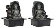 Fontana da giardino DKD Home Decor 21 x 17,5 x 25 cm Buddha Resina Orientale (2 Unità)