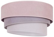 Duolla - Plafoniera TRIO 1xE27/15W/230V diametro 45 cm rosa/grigio/bianco