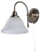 Hanna Applique da Parete Antique Brass/Opal - Lindby