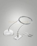 Kit sospensione  l.200cm per binario 48v bianco track 2,74