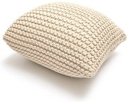 Pouf cuscino in maglia beige - Bonami Essentials