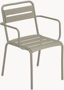 Set di 2 sedie da giardino impilabili con braccioli Star