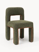 Sedia imbottita in bouclé Ana