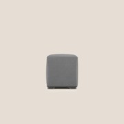 Cube pouf in tessuto morbido impermeabile T02 grigio