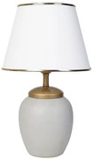 Lampada da tavolo RAMZES 1xE27/40W/230V bianca/grigia