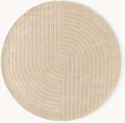 Tappeto rotondo in lana fatto a mano Mason