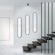 Moni specchi da parete con cornice plastica installabile verticalme...