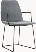 Sedia imbottita freistil117, grigio grafite