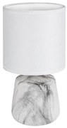 Rabalux 74067 - Lampada da tavolo NALISA 1xE14/40W/230V bianca/effetto marmo