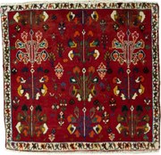 Shiraz Tappeto persiano 60x70 Rosso (Iran) Annodato A Mano