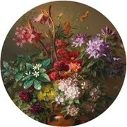 KEK Amsterdam Carta da parati panoramica Golden Age Flowers 7 Circle - M - 1.9m
