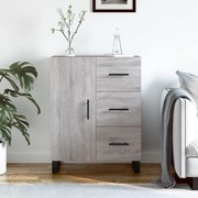 Credenza grigio sonoma 69,5x34x90 cm in legno multistrato