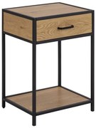 Comodino SARON quercia/nero