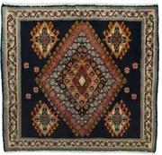 Shiraz Tappeto persiano 60 x 60 Blu (Iran) Annodato A Mano