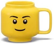 Tazza faccia ragazzo in ceramica gialla Lego