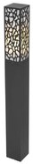 Paletto da giardino moderno nero 90 cm IP44 - Nicole