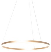 Lampada a sospensione di design oro 80 cm incl. LED dimmerabile a 3 livelli - Anello