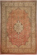 Cashmere Silk Tappeto 310x210 Rosso (Indian) Annodato A Mano