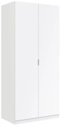 Armadio Guardaroba 2 Ante Con Barra Appendiabiti 81x52x180H Bianco