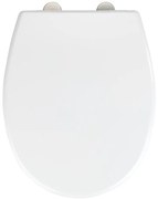 WENKO 24571100-WC sedile per WC VORNO NEO 46x37 cm bianco/argento