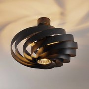 Plafoniera soffitto Vento Domiluce, dimmerabile, Nero, Soggiorno / Sala da pranzo, Metallo, Moderno, Plafoniera