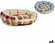 Letto per animali domestici A quadri 48 x 18 x 58 cm (6 Unità)