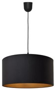Lampadario su corda ALBA 1xE27/15W/230V d. 40 cm nero/oro