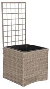 Vaso Home ESPRIT polipropilene Rattan 48 x 52 x 114 cm