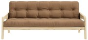 Divano letto marrone 204 cm Grab - Karup Design