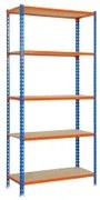 Scaffale Simon Rack Maderclick 5/400 750 kg Metallo 5 Mensole Truciolare (180 x 90 x 40 cm)